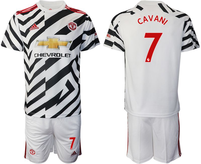 Men 2020-2021 club Manchester united away #7 white Soccer Jerseys1